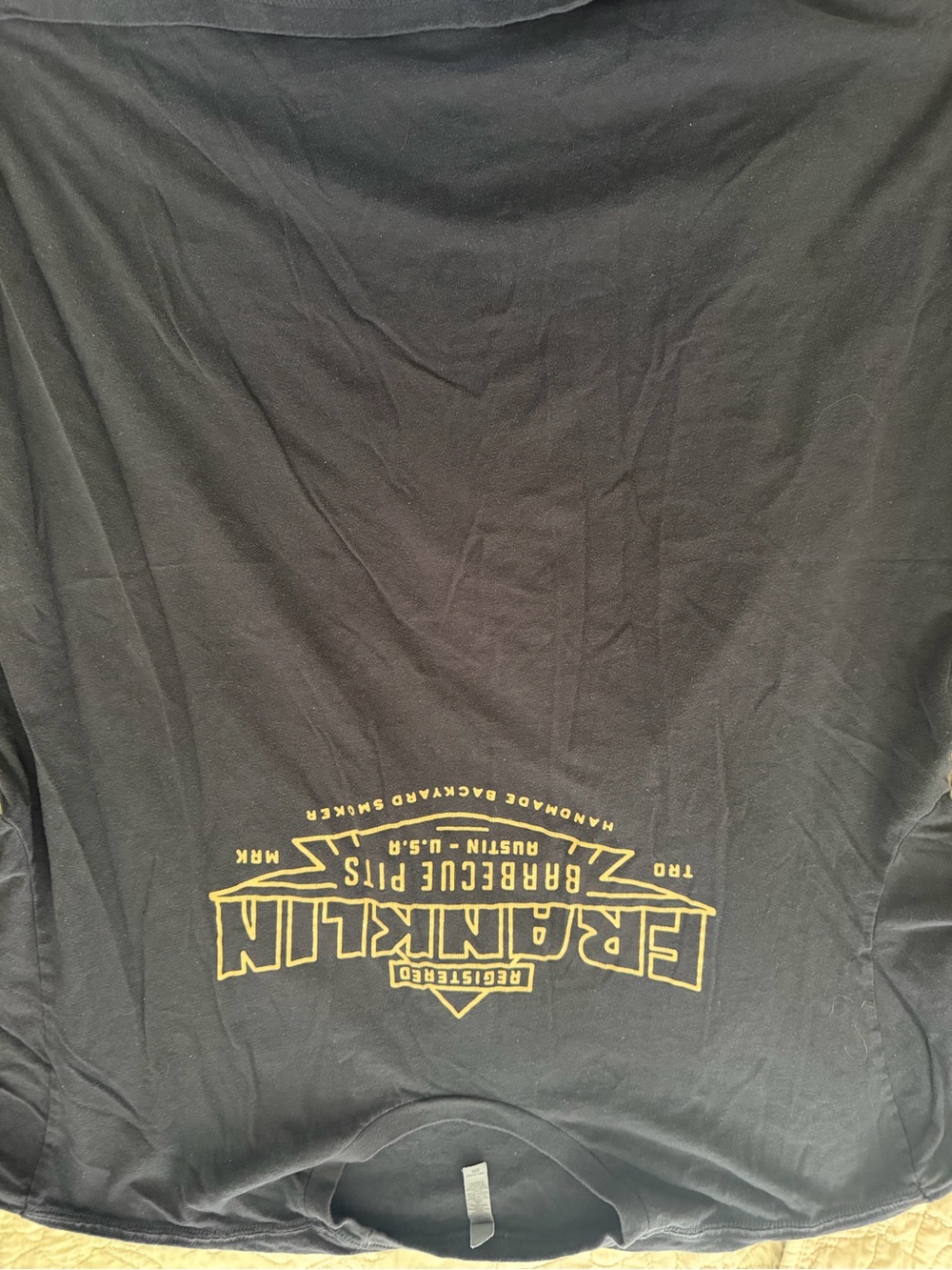 Franklin barbecue Pits Men's Black Graphic T‑Shirt